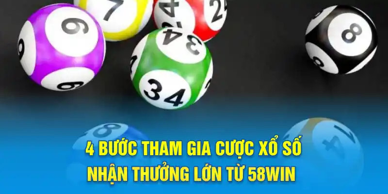 4 bước tham gia cược xổ số nhận thưởng lớn từ 58WIN